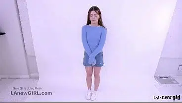 Super cute teen brunette gets fucked at a modeling audition