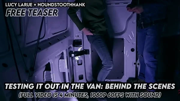 Testing It Out in the Van Behind the Scenes