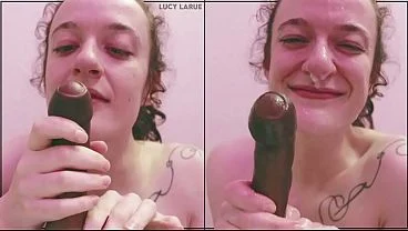 “Uncut Dildo RP POV Ponytail BJ with Facial”