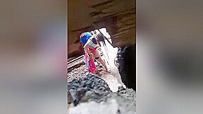 Desi Lover Standing Outdoor Sex