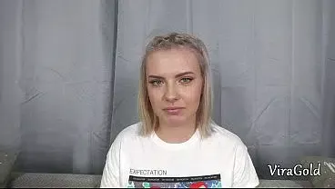 First Anal for Cute 18yo Chubby August with Cum in Mouth and Welcome to Porn