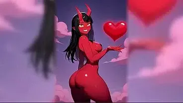 Red Skin Demon Girl Goes All The Way