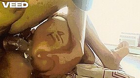 Rikki Lee – African Couple Ebony Pussy Cumming Creamy Orgasm Indian Style