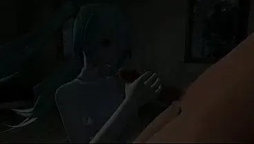 Scout fucked Hatsune Miku and cum inside her, but she asked him not to cum inside her.