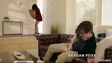 Stepmom teaching stepson how to masturbate before they fuck