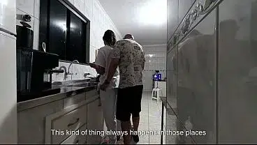 The maid’s creampie routine at her new job.