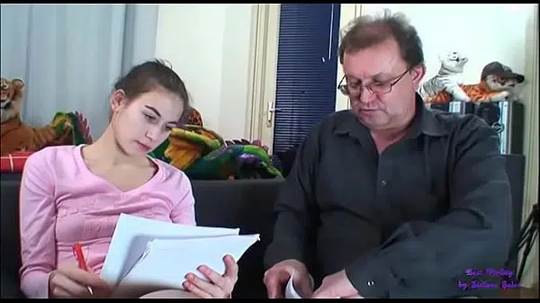 The young girl agrees to shoot a porn video for the first time