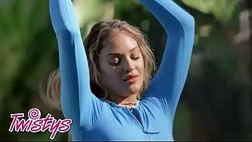 TWISTYS – Gizelle Blanco’s Beach Babe Moves: Blue Thong Tease, Bonfire Dance, And Soaked Solo Orgasm