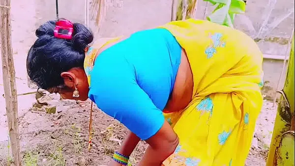 Villege outdoor. Beautiful Big boobs village maid fucking with land owner. Telugu dirty talks.