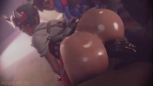 Dos Negros Pulverizan los Úteros de D.Va y Kiriko | Blacked | Polished-Jade-Bell