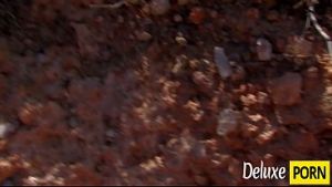 Eighteen yo Millie Espiegle gets anal fucking on nude beach