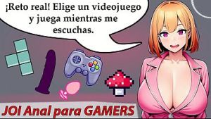 ¡Ojo! Para gamers amantes del anal, no te pierdas este perverso JOI en español.