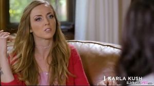 Petite lesbian teens seducing their straight classmate