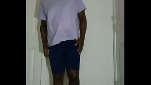 Showing off new haircut for free with room light and no camera flash 2