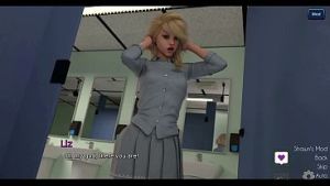 The Awakening Liz giving handjob to Xavier in the Academy Toilet