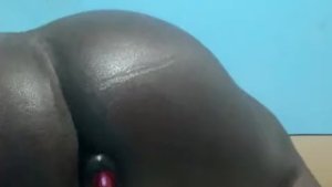 Using the dildo for some hardcore Ass Play