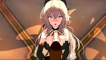 “ Alter Ganyu goth and horny gets mercilessly destroyed until she screams like crazy ”