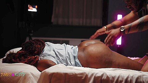 Cute Ebony Gets Her Face Covered In Cum And Then Fucked All Night