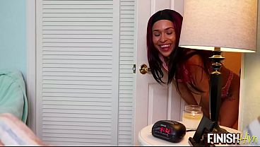 FinishHim- Ryder Rey Sneaks at Mid-Night for Lube-Drenched Handjob and Cumshot