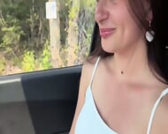 Hitchhiking Girl Anal Fucked For A Ride