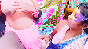 Indian Threesom Best Blow Job. Telugu Dirty Talks