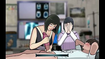 Konoha Milfs part 9 – Shizune Giving me a handjob while Hinata watches