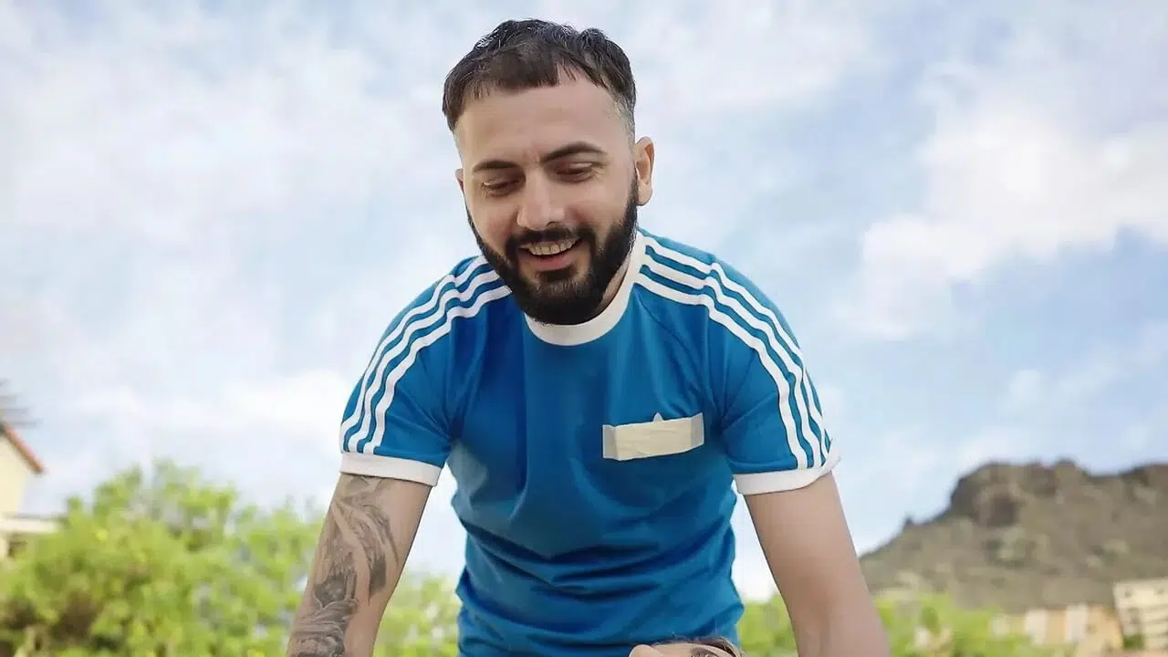 Natural busty mom takes young cock near swimming pool