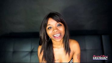 Petite Inked Brunette Evelyn Hairy Sloppy Rimjob Deepthroat Swallow!