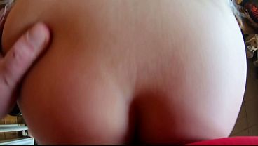 Tight Green Leather Pants Cameltoe – Blowjob & Doggy with Cum on My Fur Coat & Downjacket