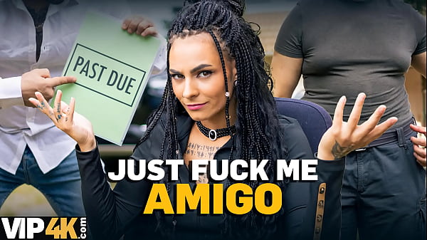 VIP4K.  Babe with pierced nipples and tattoos fucks in the woods