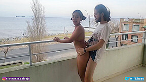 Wild Hope Having Sex In The Balcony Of The Hotel