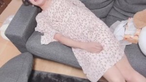 A trans woman comes for the first time with an anal vibrator. She loses herself in the pleasure of h