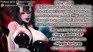 Night Rose trains a good puppet for the evil spirit (Hard CBT JOI)