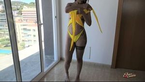 Shana Grimoire x Solougo, Oiled Bikini Massage on the Rooftop, Day 17