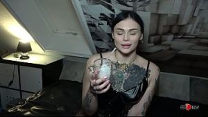 Young tattoo slut private creampie gangbang
