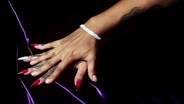 Ebony Goddess with Braids: A Full Naked Striptease and Explosive Solo Sex Session