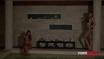 Oiled Up Bikini Babes Kitana Lure And Zlata Shine Share Masseuses’ Cock IR0002