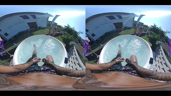 Orgasm in the Jacuzzi