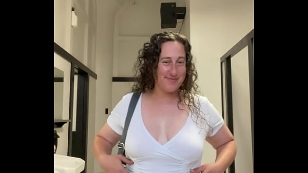 Sexy MILF Flashes Tits in PUBLIC