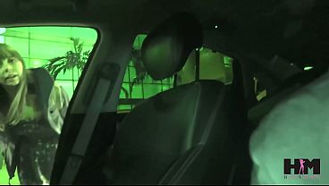 Shae Celestine Shows Off Her Hairy Twat In The Car While Masturbating!