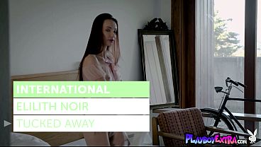 The light creeps on hot naked Czech teens Elilith Noir sweet hairy pussy