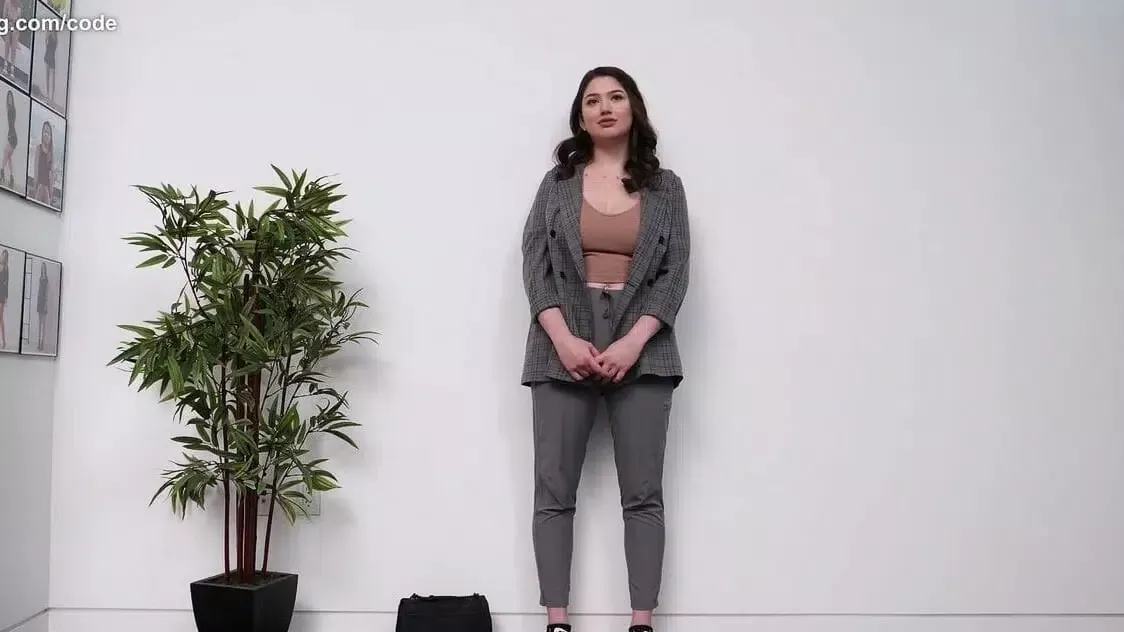 Amazing Big Tits On This Amateur Trying To Get A Job