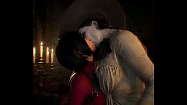 Ada wong x Lady Dimitrescu lesbian ( Resident Evil/AI generated)