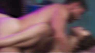 ADULTMOBILE – Brunette Russian Stunners In Fishnets Enjoy A Thick Cock In All Erotic Positions