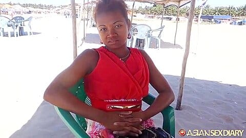 Asd – Andrea – Black Cutie From The Beach Gets Creampie