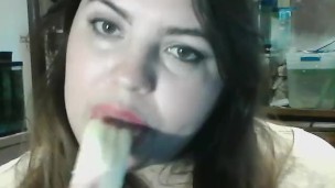 ASMR Playfully eating a banana/ mouth sounds