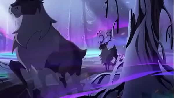 Cartoon love scene