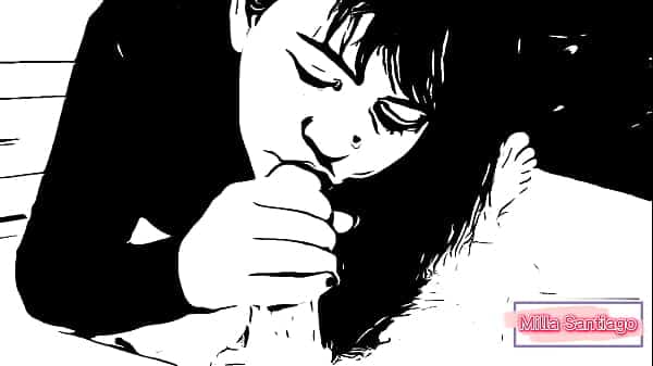Cartoon – Mamei o pai da colega do condomínio até ele colocar seu esperma quente dentro da minha boca