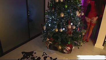 Рождественский корпоратив закончился спермой на лицо! трахнул коллегу на вечеринке! член на праздник