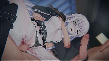 [Danganronpa] Kirigiri’s “ULTIMATE INTERROGATION”: Sandwich DP, Handjob & Pregnant (4K/60FPS)